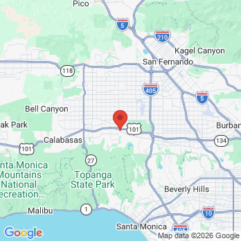 Map to Mark Fisher DDS office in Tarzana, CA