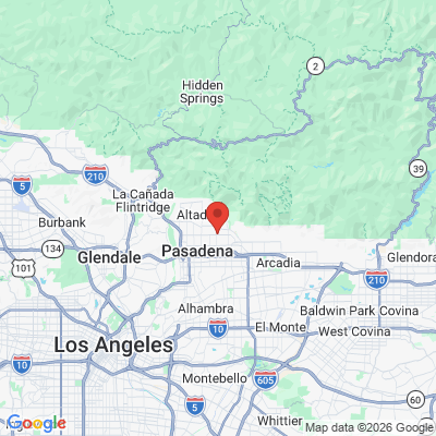 Map to Karen Khachatryan DDS office in Pasadena, CA