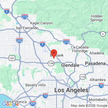 Map to SmileOnImplants Dental Centers office in Burbank, CA