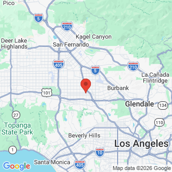 Map to Jason Sands, DDS office in Valley Village, CA