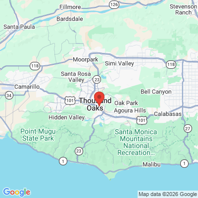 Map to  office in Thousand Oaks, CA
