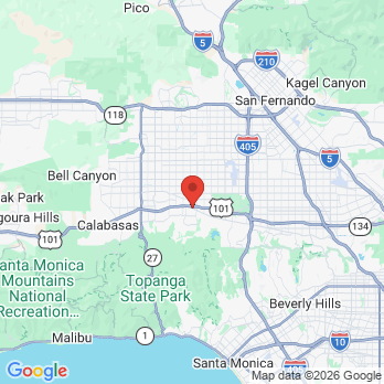 Map to Nargiz Zadeh DMD, Inc office in Tarzana, CA
