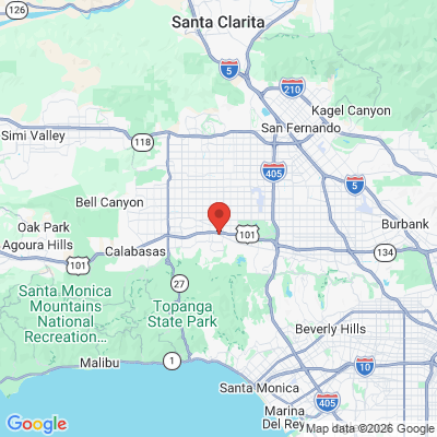Map to Nargiz Zadeh DMD, Inc office in Tarzana, CA