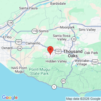 Map to Newbury Park Dental Arts office in Thousand Oaks, CA