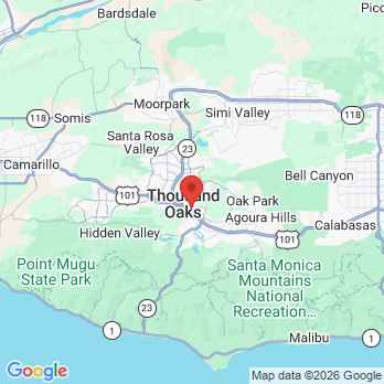 Map to Skyline Dental office in Thousand Oaks, CA
