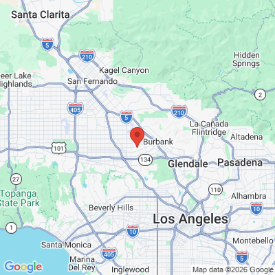 Map to BrightCraft Dental&Laser office in Burbank, CA