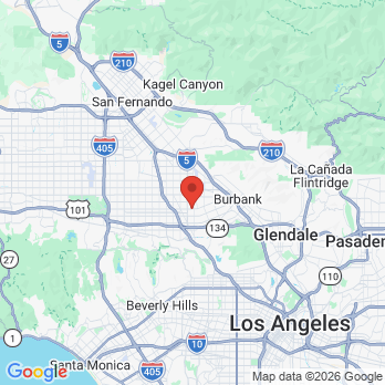 Map to Tania Farshi DDS office in North Hollywood, CA