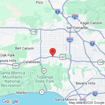 Map to Tarzana Dental Center and Specialties office in Tarzana, CA