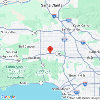 Map to Tarzana Dental Center and Specialties office in Tarzana, CA