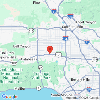 Map to Exclusive Dental office in Tarzana, CA