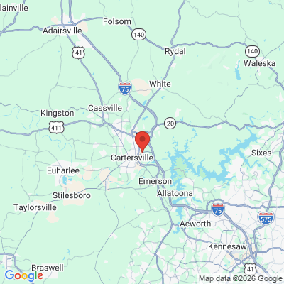 Map to  office in Cartersville, GA