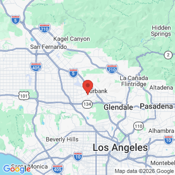 Map to Magnolia Dental Studio office in Burbank, CA