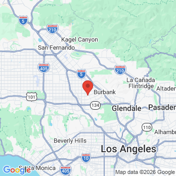 Map to Stephen D Willens, DDS INC office in Burbank, CA