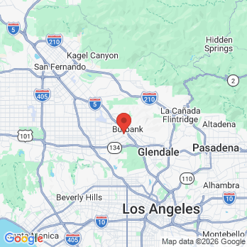 Map to Dina Shimoyama, DDS office in Burbank, CA