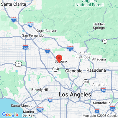 Map to  office in Burbank, CA
