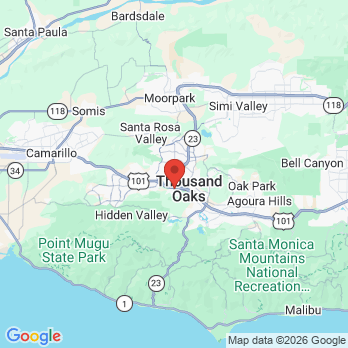 Map to LOS ROBLES DENTAL CENTER office in Thousand Oaks, CA