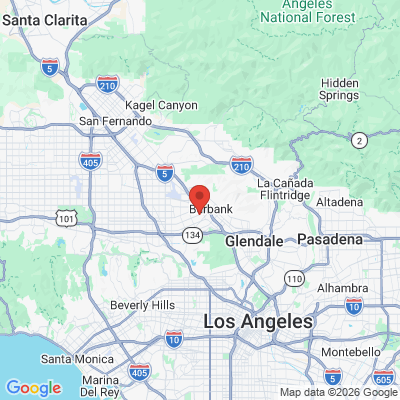 Map to  office in Burbank, CA