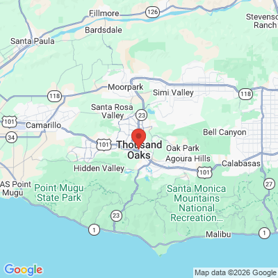 Map to  office in Thousand Oaks, CA