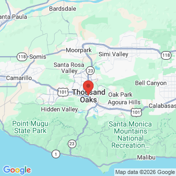 Map to Saremi Johnstone Dentistry office in Thousand Oaks, CA