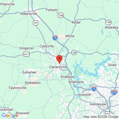 Map to  office in Cartersville, GA