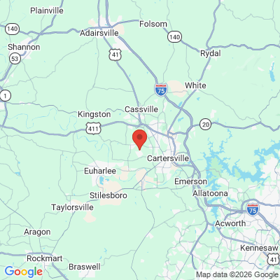 Map to  office in Cartersville, GA