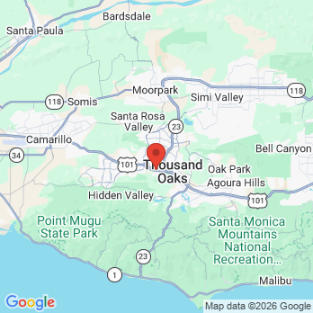 Map to Curtis Couch, DDS office in Thousand Oaks, CA