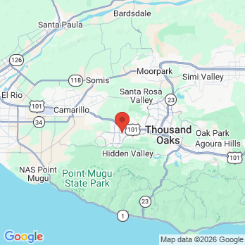 Map to Conejo Dental Group office in Newbury Park, CA