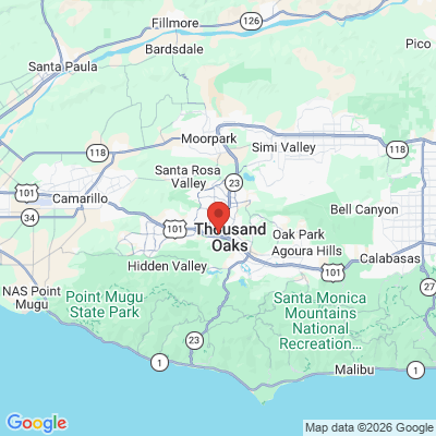 Map to Sahar Verdi DDS office in Thousand Oaks, CA