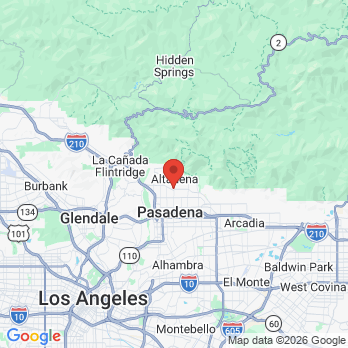 Map to David Campbell office in Altadena, CA