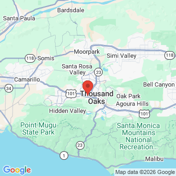 Map to 1000Oaks Dental & Implants office in Thousand Oaks, CA