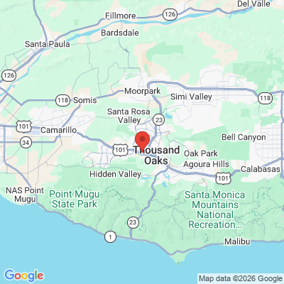 Map to  office in Thousand Oaks, CA