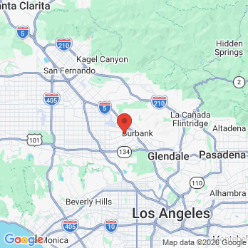Map to TONY CHUNG MD DMD INC office in Burbank, CA