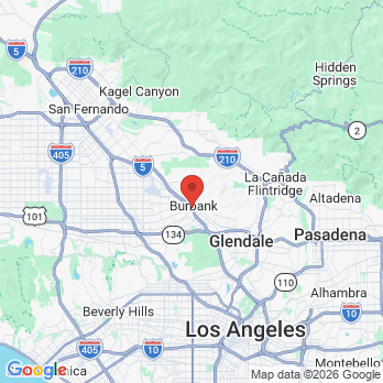 Map to East Valley Children's Dentistry office in Burbank, CA