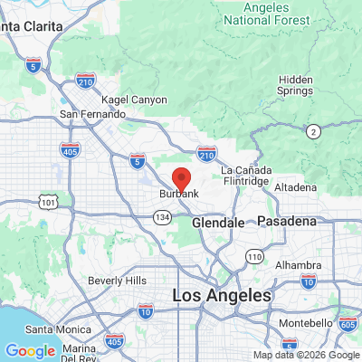 Map to  office in Burbank, CA