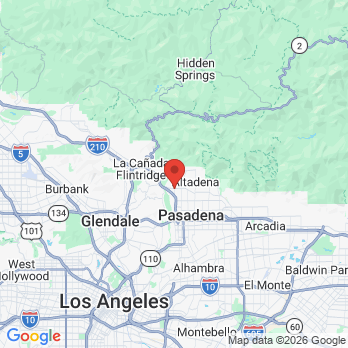 Map to Dr. Tran Q. Han, DDS office in Altadena, CA