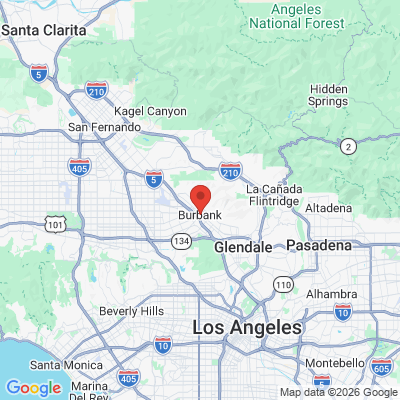 Map to Primary Office office in Burbank, CA