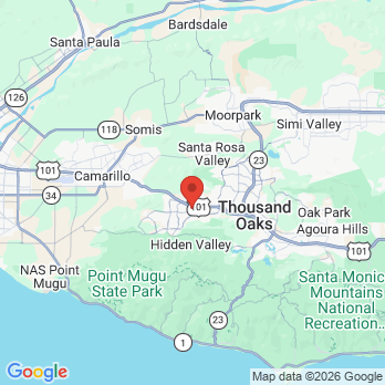 Map to Leslie A Solomon DDS office in Newbury Park, CA