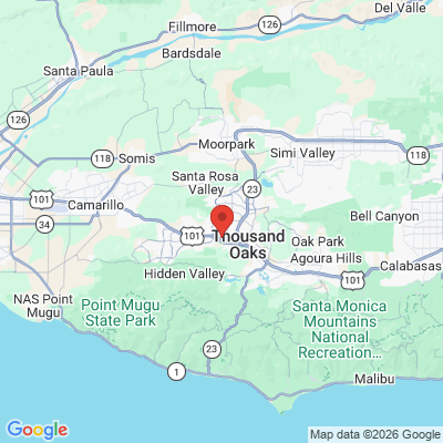 Map to  office in Thousand Oaks, CA