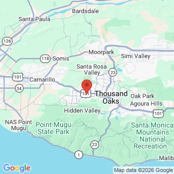 Map to Channel Islands Family Dental Office office in Newbury Park, CA