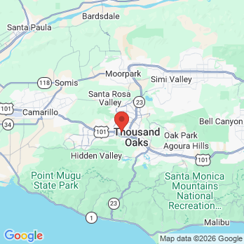 Map to Sweet Tooth Dental Center office in Thousand Oaks, CA