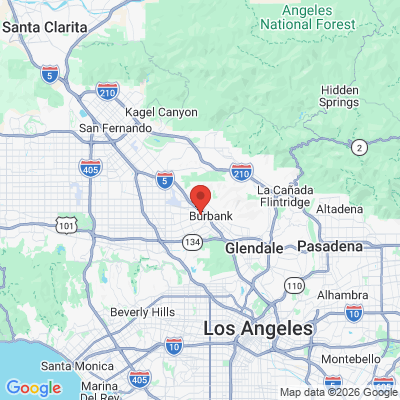 Map to BB Dental Care office in Burbank, CA