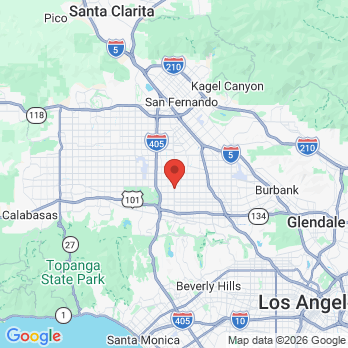 Map to Affordable Dental office in Van Nuys, CA