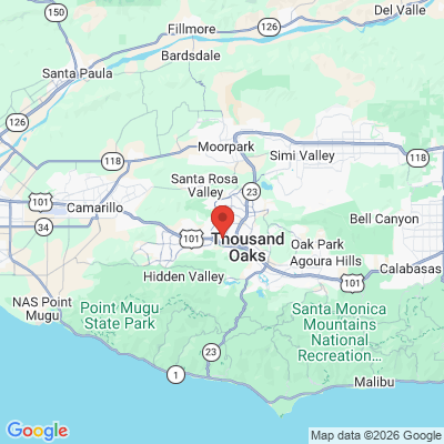 Map to Pegah Pourrahimi DDS  office in Thousand Oaks, CA