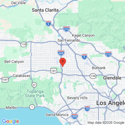 Map to LA dental office in Van Nuys, CA