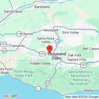 Map to Clove Dental Thousand Oaks office in Thousand Oaks, CA