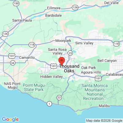 Map to Clove Dental Marin office in Thousand Oaks, CA