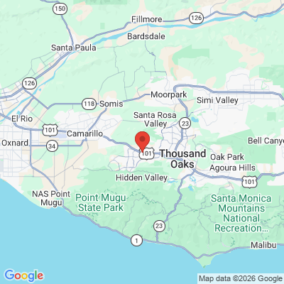 Map to  office in Newbury Park, CA