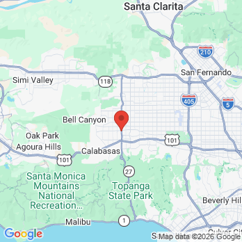 Map to Pearl Zadeh DDS office in Woodland Hills, CA