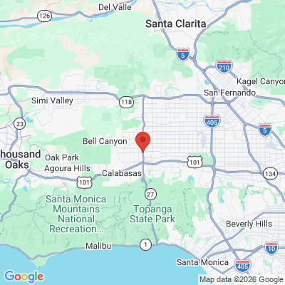 Map to Southerncalsmiles office in Woodland Hills, CA