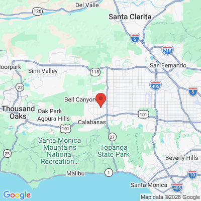 Map to Sean Sakhai DDS, MS, Inc office in Los Angeles, CA